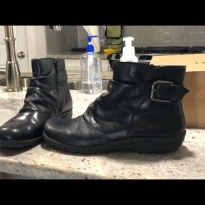 Clark leather ankle boots